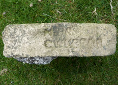 
Pant Gwyn Farmstead, Nant Carn, Cwmcarn, brick by 'H Parfitt, Cwmbran', July 2011